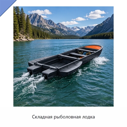 Складная рыболовная лодка