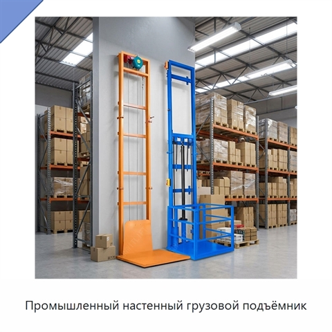 Промышленный настенный грузовой подъёмник