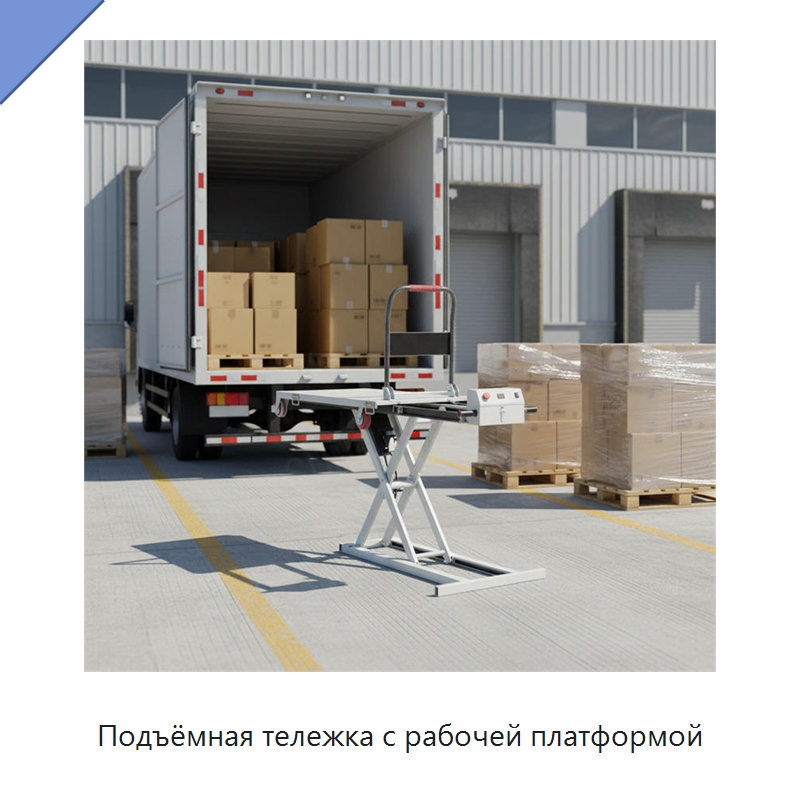 Подъёмная тележка с рабочей платформой — Подъемные столы