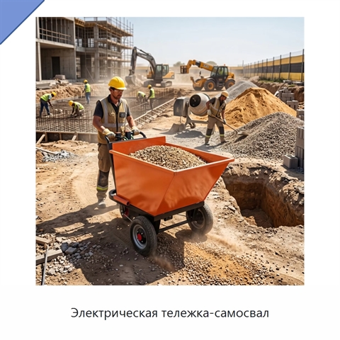 Электрическая тележка-самосвал