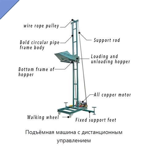 Подъёмная машина с дистанционным управлением