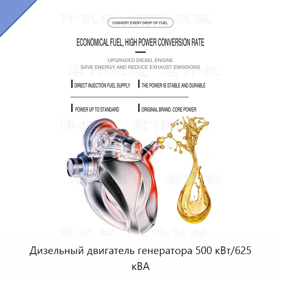 Дизельный двигатель генератора 500 кВт/625 кВА — Дизельные генераторы