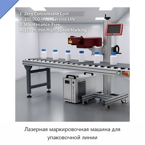 Лазерная маркировочная машина для упаковочной линии