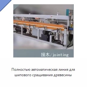 Полностью автоматическая линия для шипового сращивания древесины