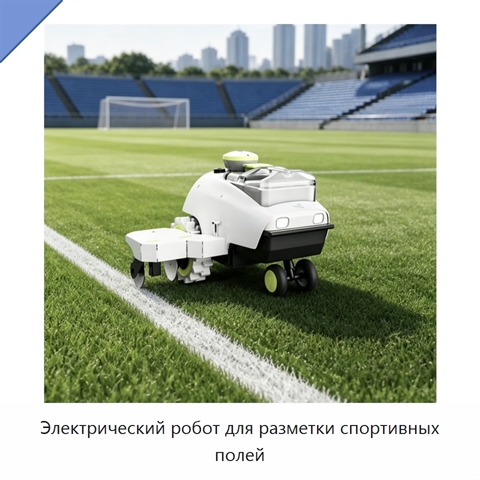 Электрический робот для разметки спортивных полей