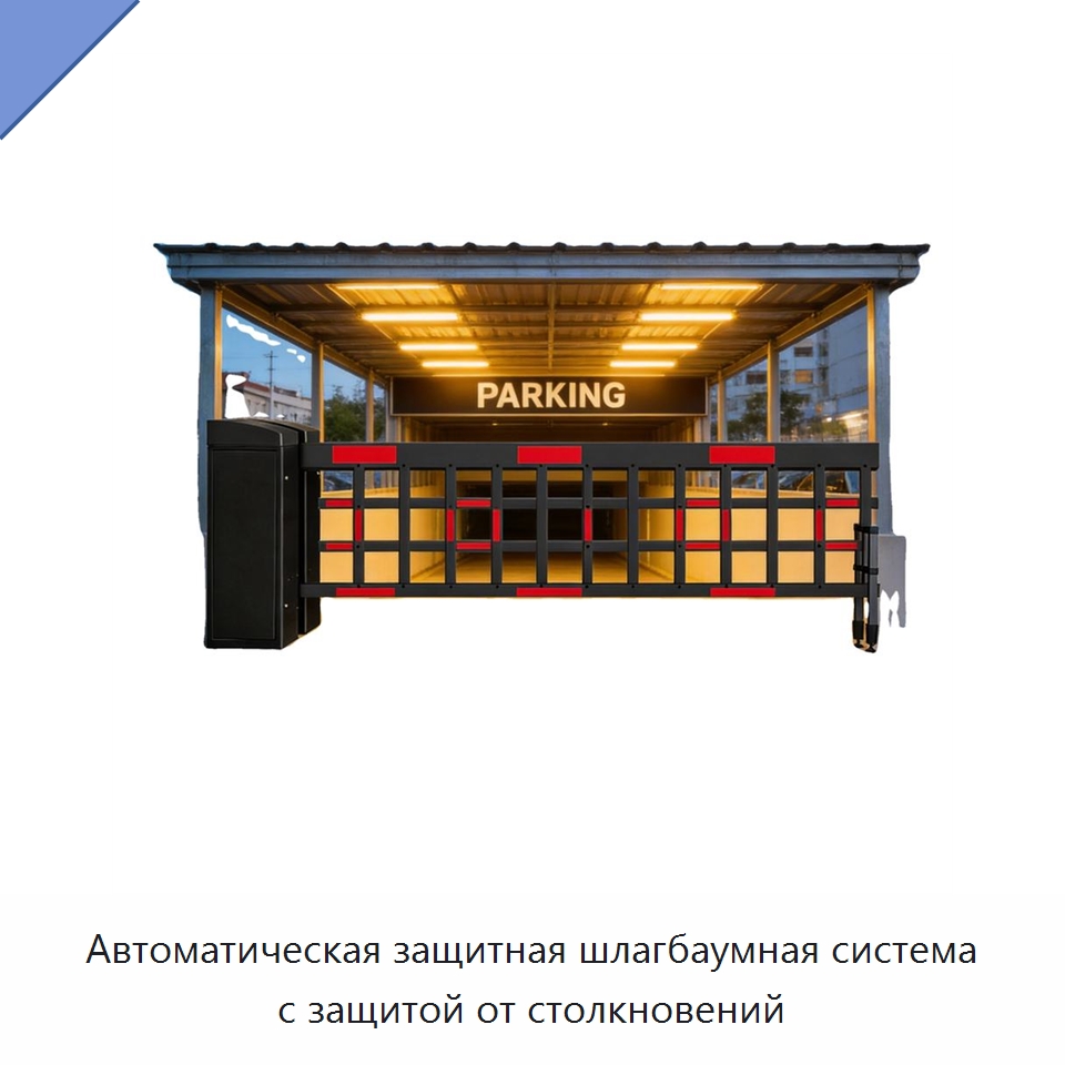 Автоматическая защитная шлагбаумная система с защитой от столкновений — Дорожные барьеры