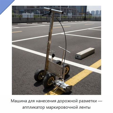 Машина для нанесения дорожной разметки — аппликатор маркировочной ленты