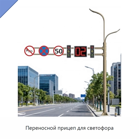Переносной прицеп для светофора
