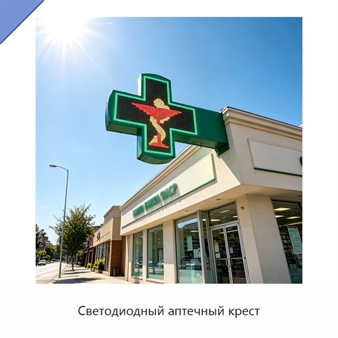 Светодиодный аптечный крест