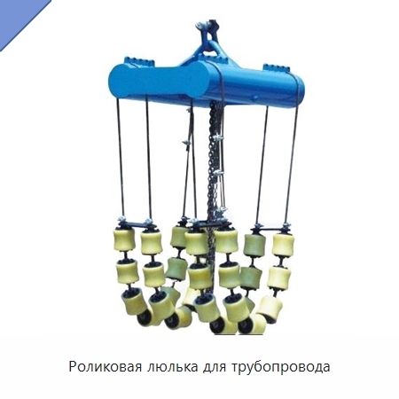 Роликовая люлька для трубопровода