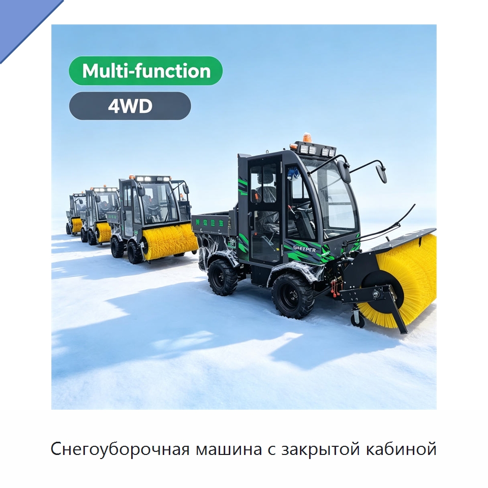Снегоуборочная машина с закрытой кабиной — Коммунальная техника