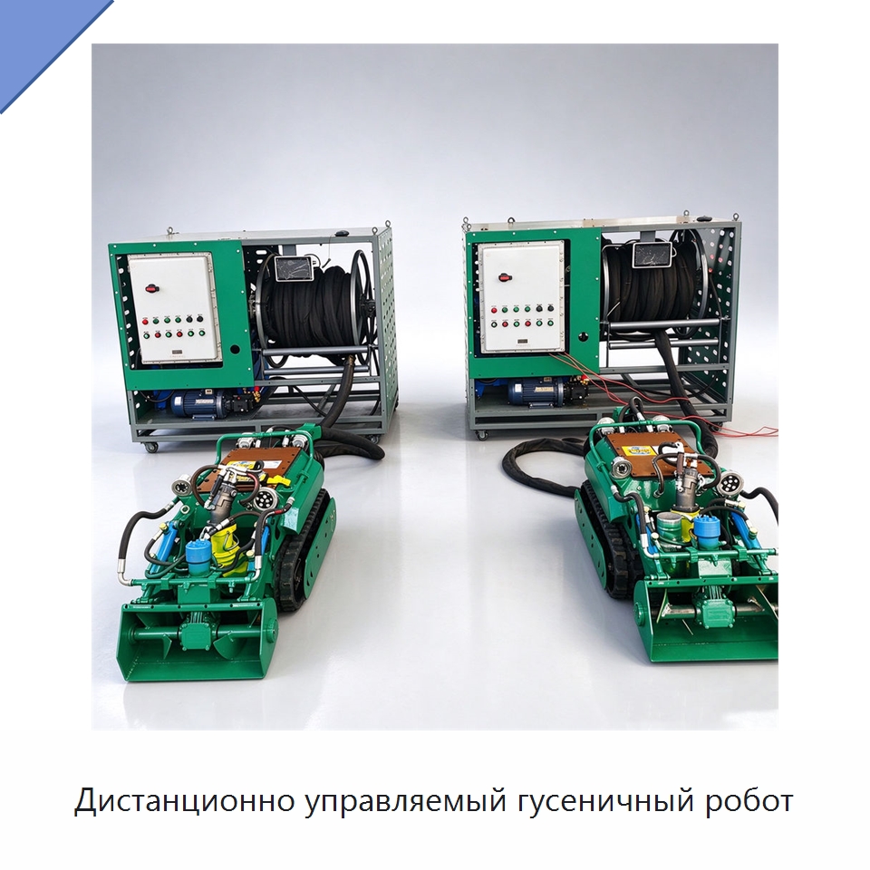 Дистанционно управляемый гусеничный робот — Коммунальная техника