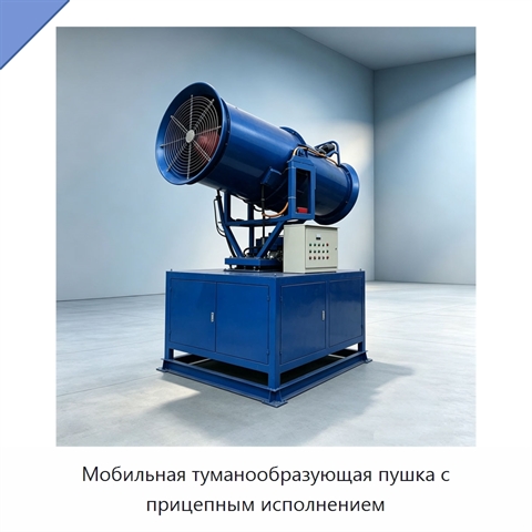 Мобильная туманообразующая пушка с прицепным исполнением
