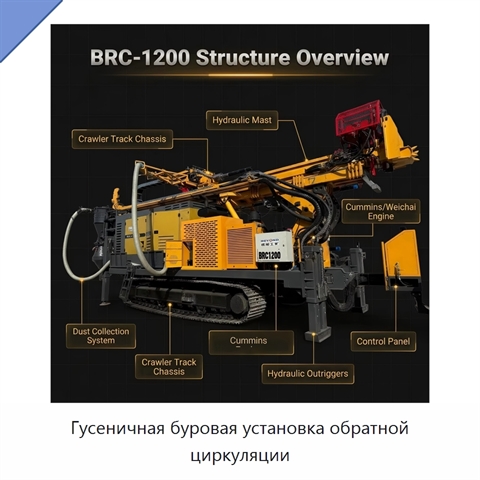 Гусеничная буровая установка обратной циркуляции