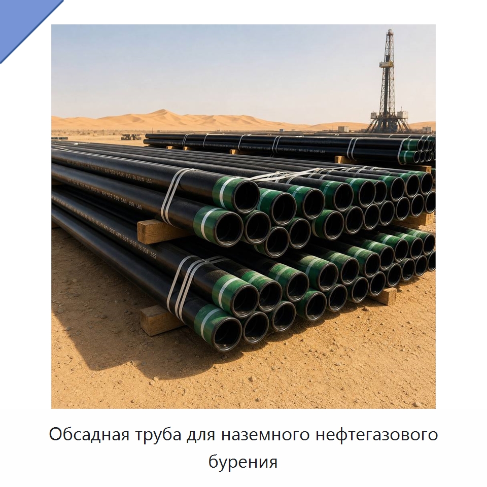 Обсадная труба для наземного нефтегазового бурения — Нефтепромысловое оборудование