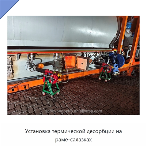 Установка термической десорбции на раме-салазках