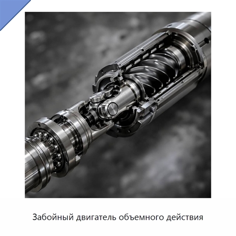 Забойный двигатель объемного действия