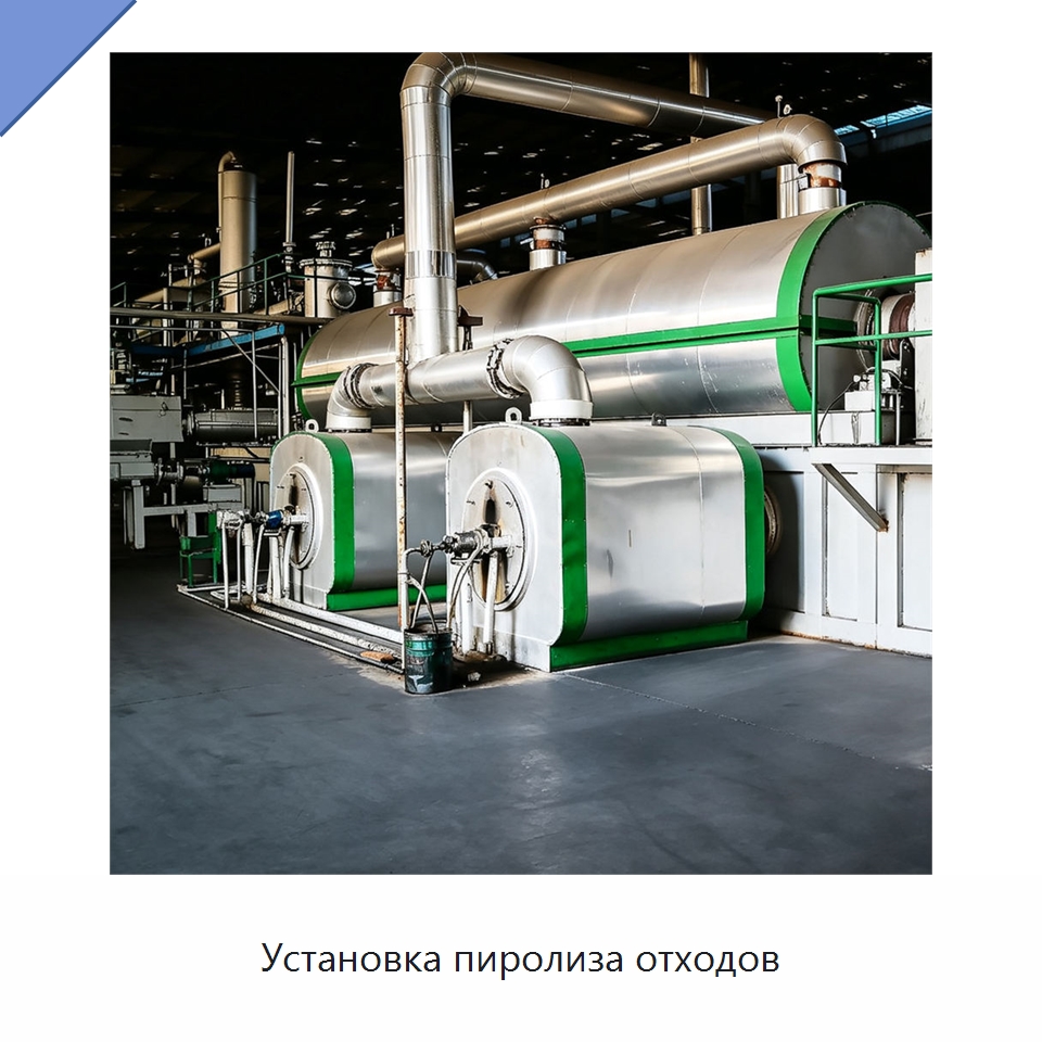 Установка пиролиза отходов — Оборудование для переработки резины
