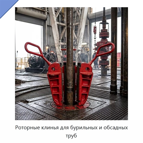 Роторные клинья для бурильных и обсадных труб