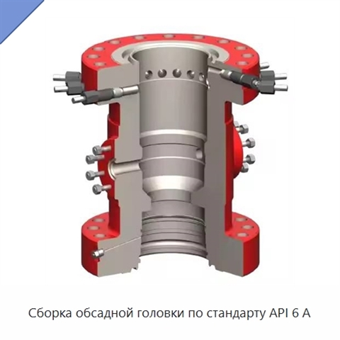 Сборка обсадной головки по стандарту API 6 А