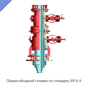 Сборка обсадной головки по стандарту API 6 А