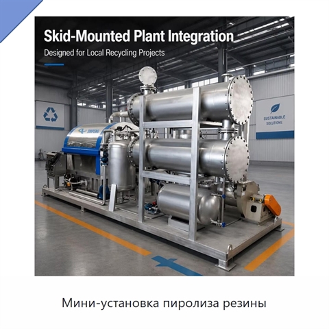 Мини-установка пиролиза резины