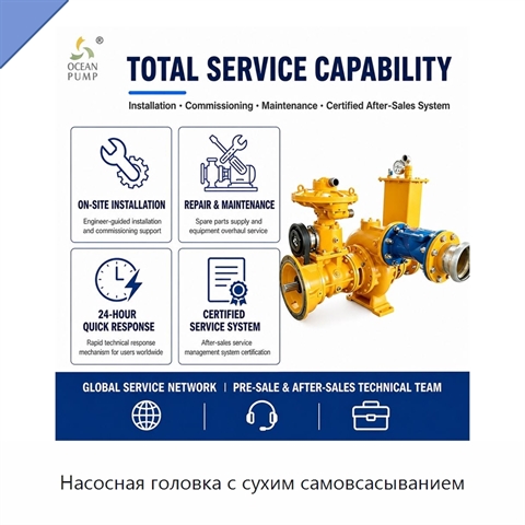 Насосная головка с сухим самовсасыванием
