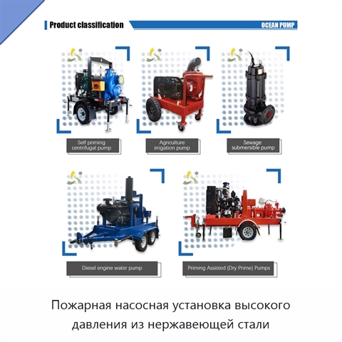 Пожарная насосная установка высокого давления из нержавеющей стали
