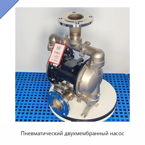 Пневматический двухмембранный насос