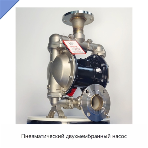 Пневматический двухмембранный насос