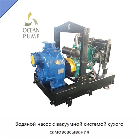 Водяной насос с вакуумной системой сухого самовсасывания