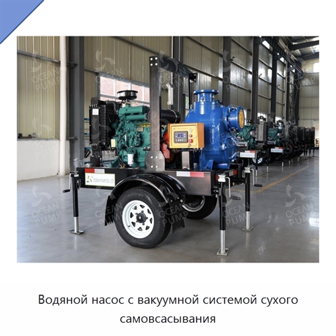 Водяной насос с вакуумной системой сухого самовсасывания
