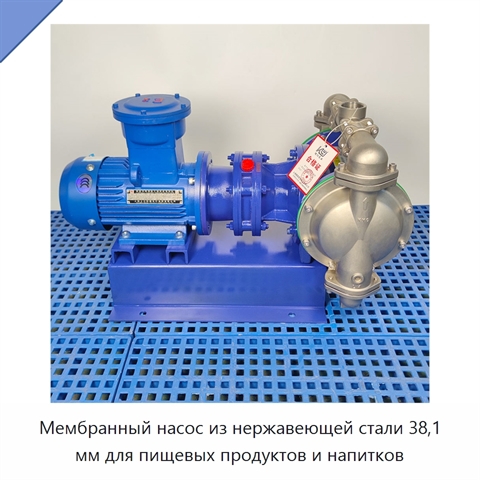 Мембранный насос из нержавеющей стали 38,1 мм для пищевых продуктов и напитков