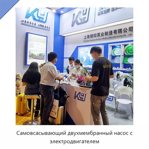 Самовсасывающий двухмембранный насос с электродвигателем
