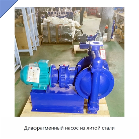 Диафрагменный насос из литой стали