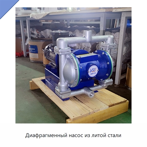 Диафрагменный насос из литой стали