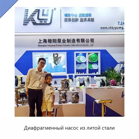 Диафрагменный насос из литой стали
