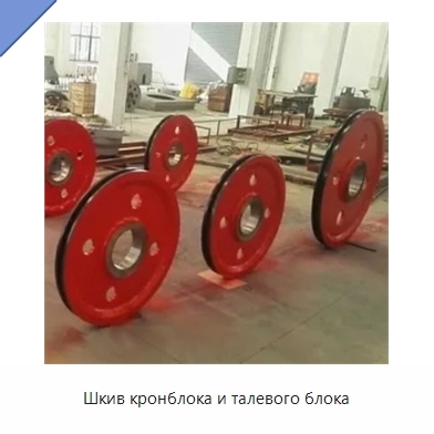 Шкив кронблока и талевого блока