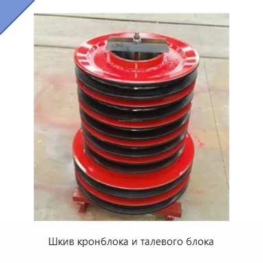 Шкив кронблока и талевого блока