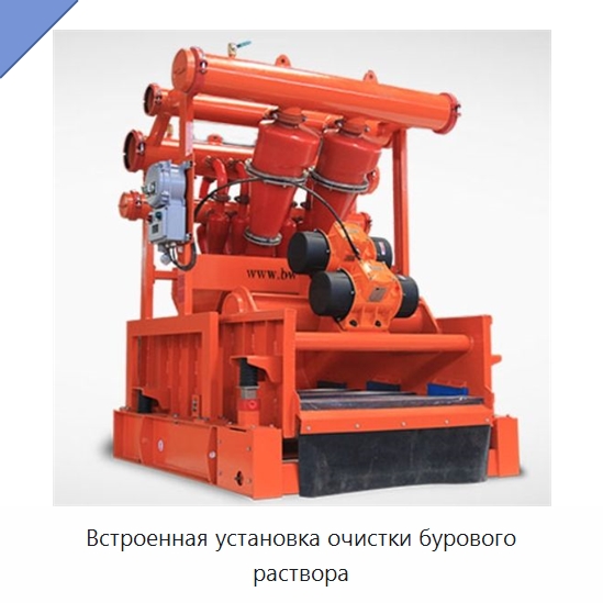 Встроенная установка очистки бурового раствора — Нефтепромысловое оборудование