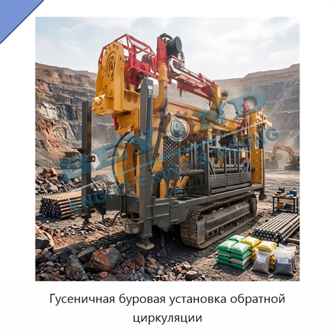 Гусеничная буровая установка обратной циркуляции