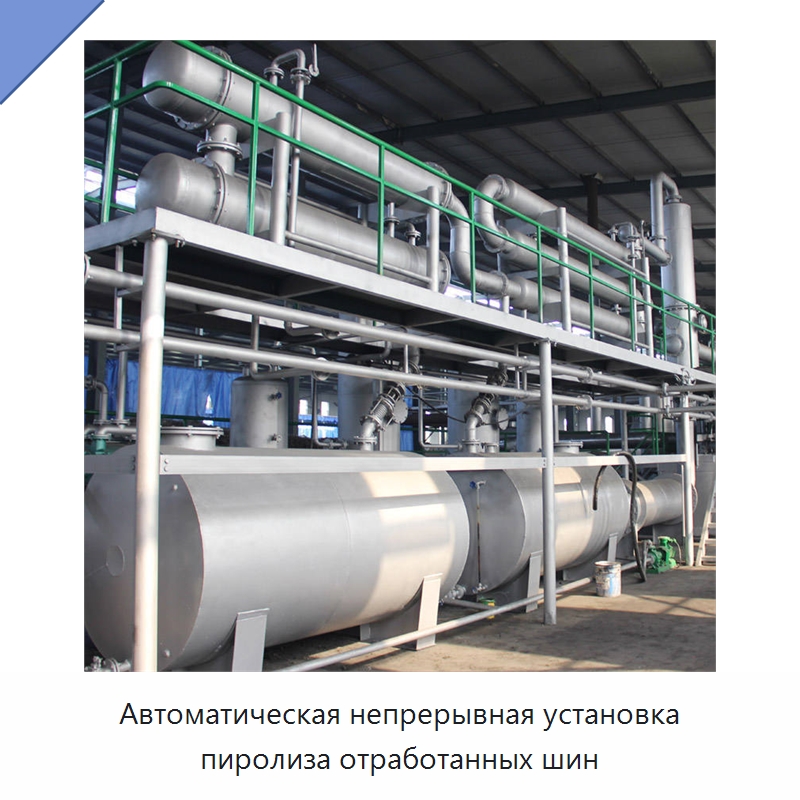 Автоматическая непрерывная установка пиролиза отработанных шин — Оборудование для переработки резины
