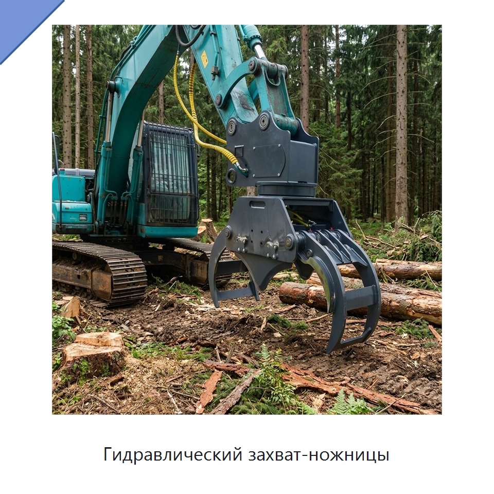 Гидравлический захват-ножницы — Навесное оборудование для строительной техники