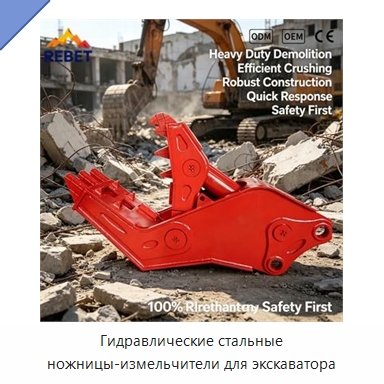 Гидравлические стальные ножницы-измельчители для экскаватора — Навесное оборудование для строительной техники