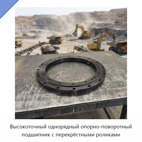 Высокоточный однорядный опорно-поворотный подшипник с перекрёстными роликами